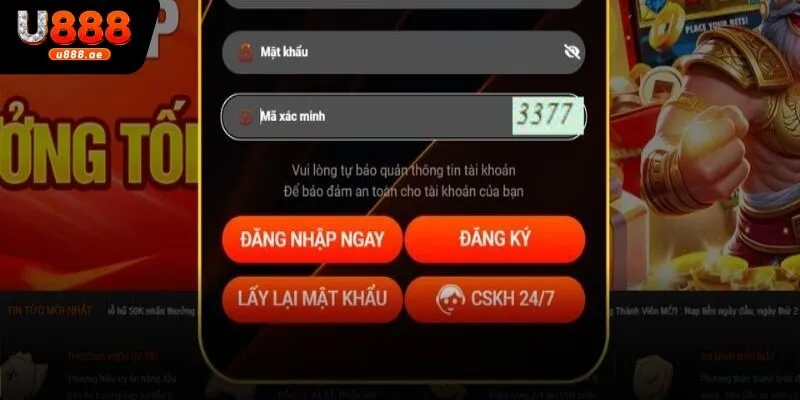 Điều kiện giúp đăng nhập U888 thành công